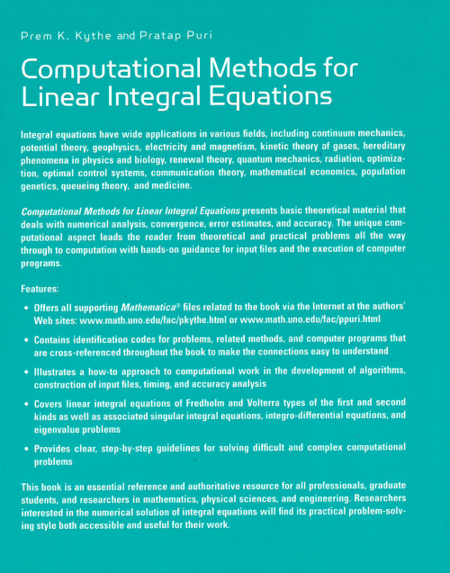 Lotuswebteccom Computational Methods For Linear Integral - 